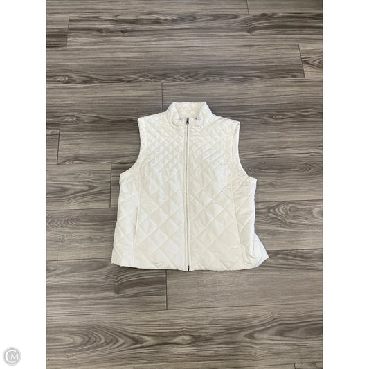 Vest Puffer & Quilted By Croft And Barrow In Cream, Size: Xl