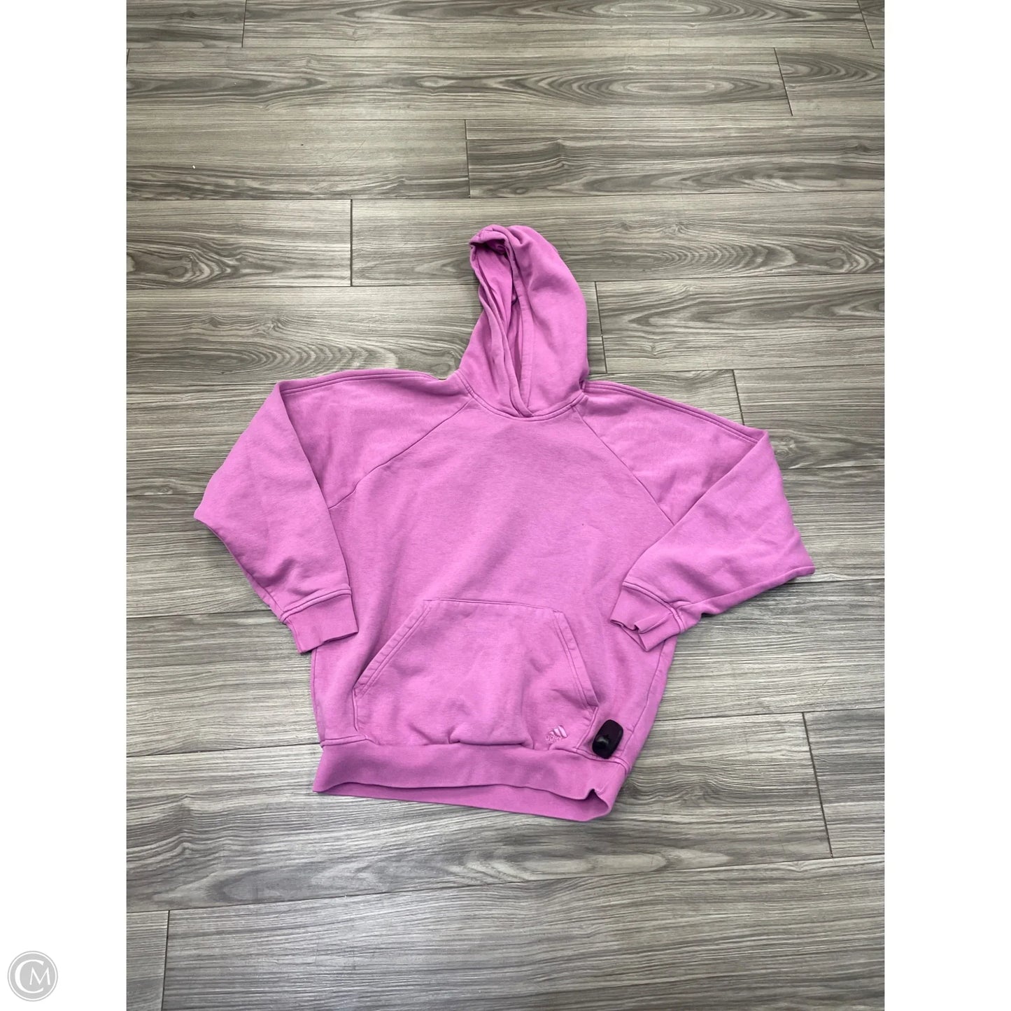 Athletic Sweatshirt Collar By Adidas In Pink, Size: S
