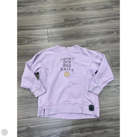 Sweatshirt Crewneck By Aerie In Purple, Size: S