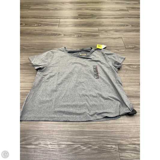 Athletic Top Short Sleeve By All In Motion In Grey, Size: Xxl