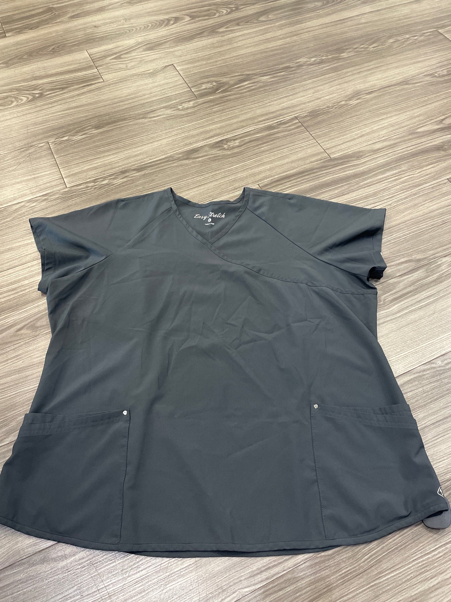 Grey Top Short Sleeve Clothes Mentor, Size 2x