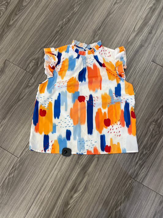 Top Short Sleeve By Shein In Multi-colored, Size: L