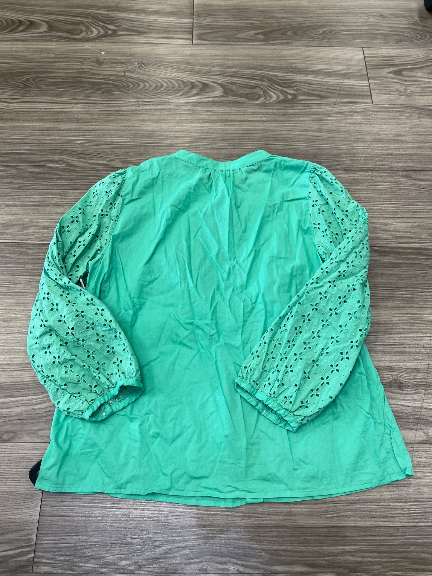 Green Top Long Sleeve J. Crew, Size L