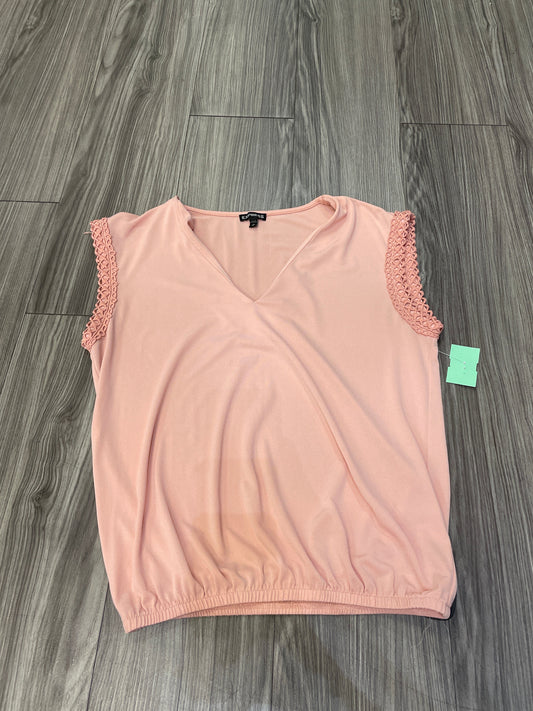 Pink Top Short Sleeve Express, Size S