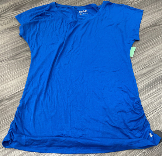 Blue Top Short Sleeve Reebok, Size Xl