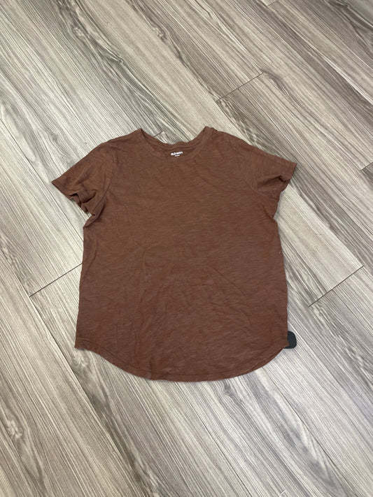 Brown Top Short Sleeve Old Navy, Size L