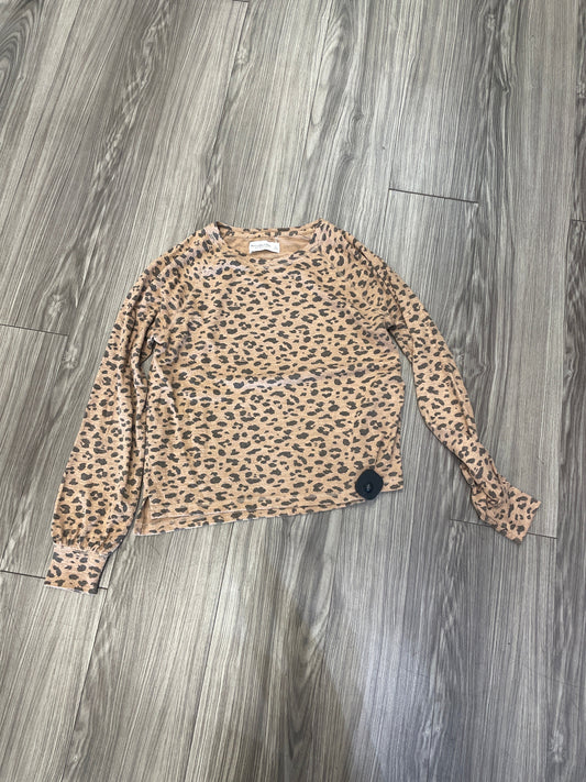Animal Print Top Long Sleeve Abercrombie And Fitch, Size M