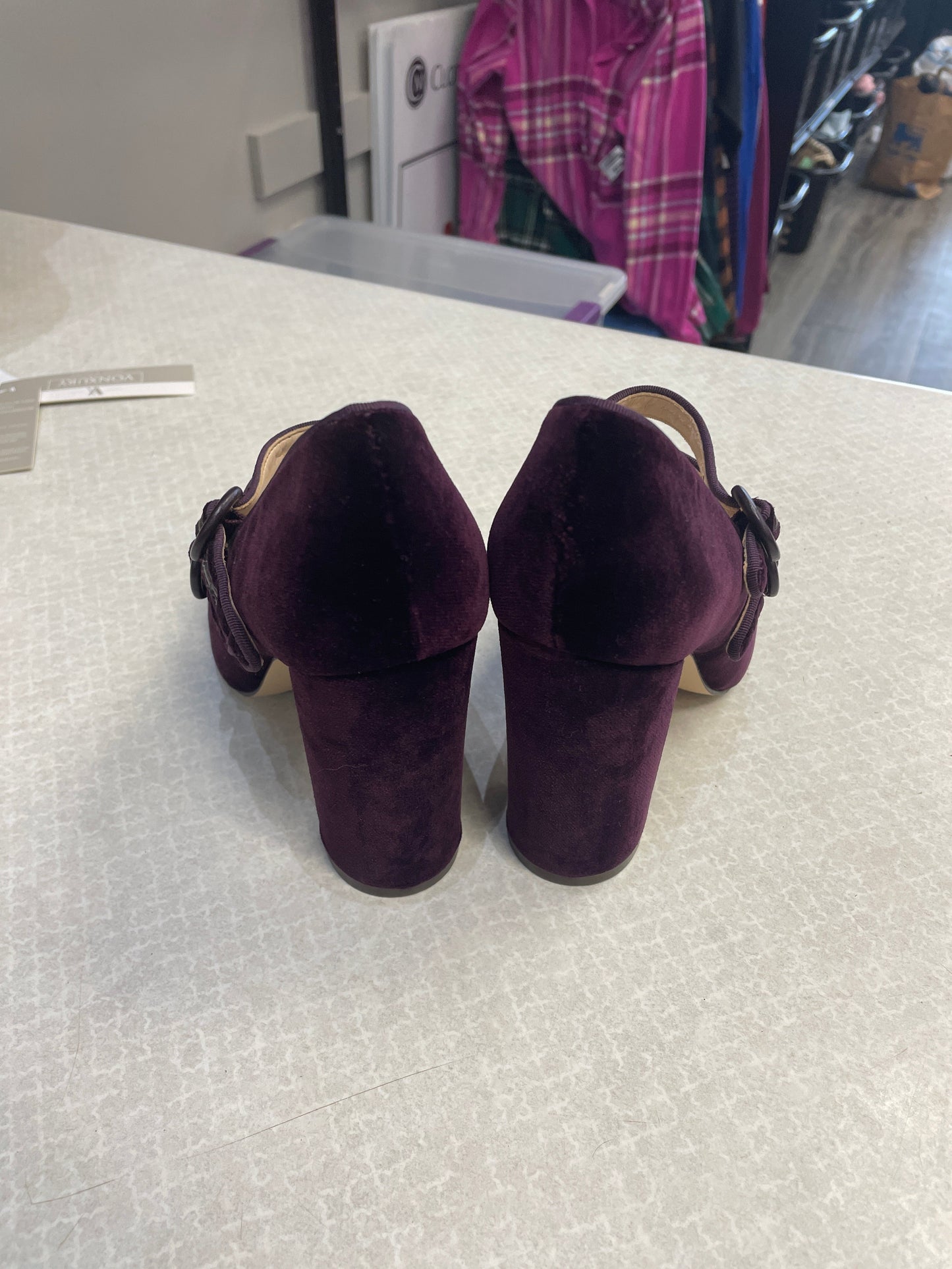 Shoes Heels Block By Nine West In Purple, Size: 6.5