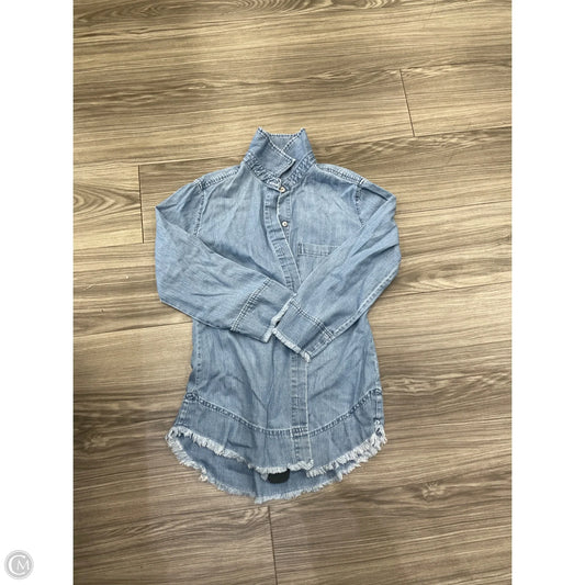 Top Long Sleeve By Liverpool In Blue, Size: Xs