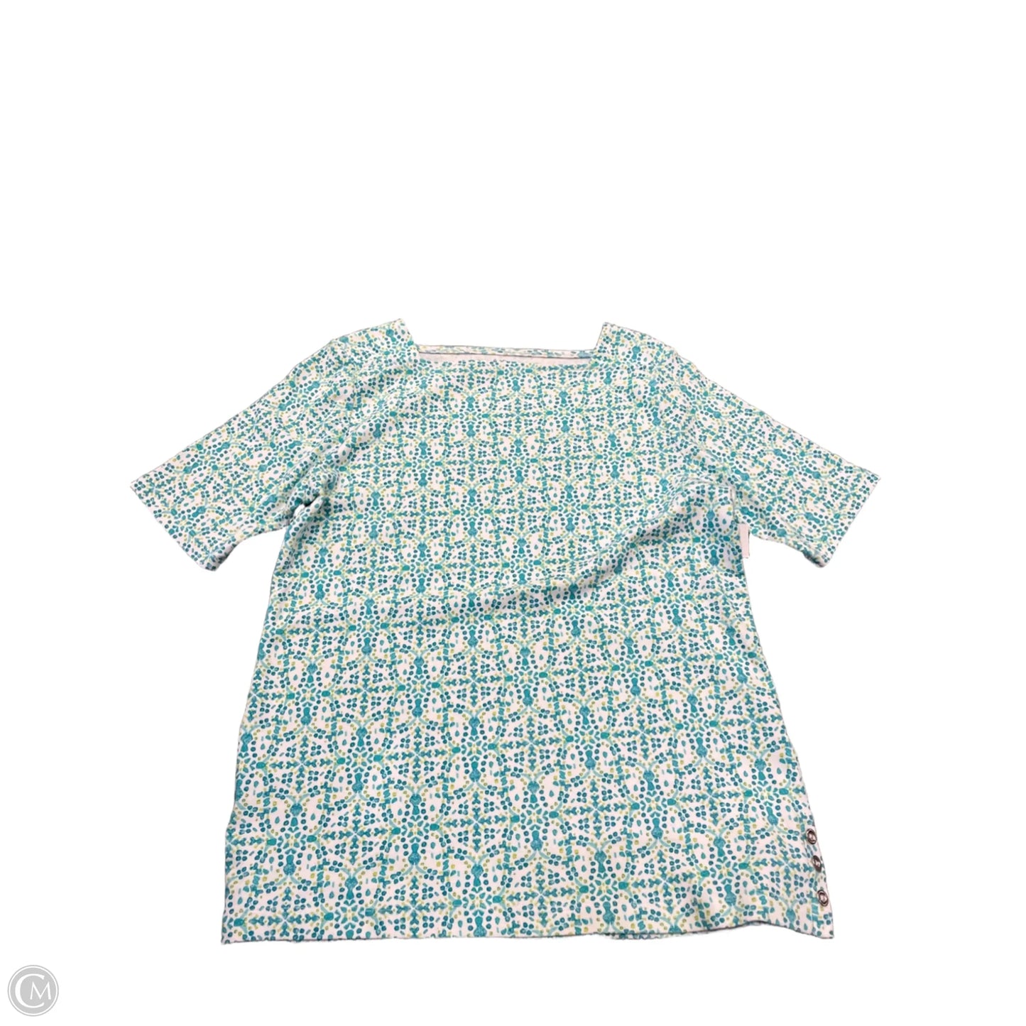 Top Short Sleeve By Croft And Barrow In Blue, Size: S