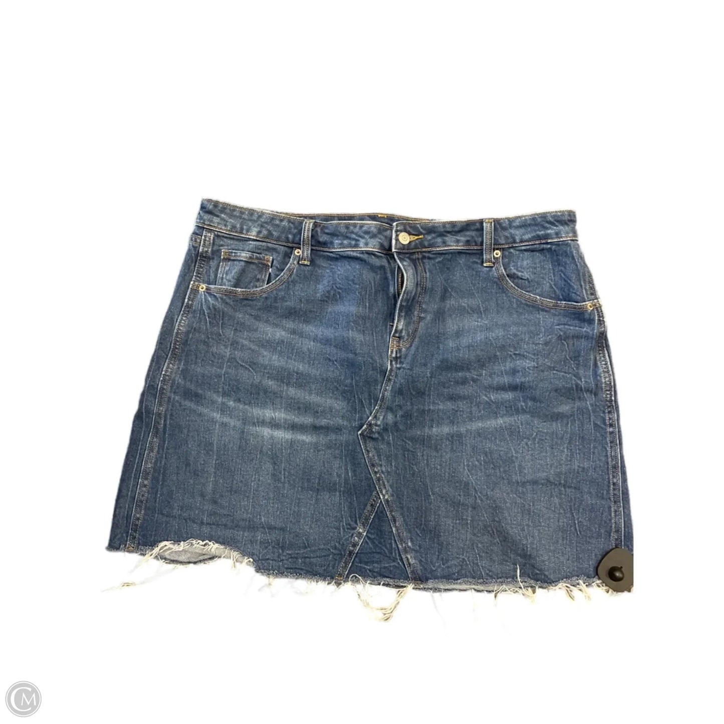 Skirt Mini & Short By Old Navy In Blue Denim, Size: 18