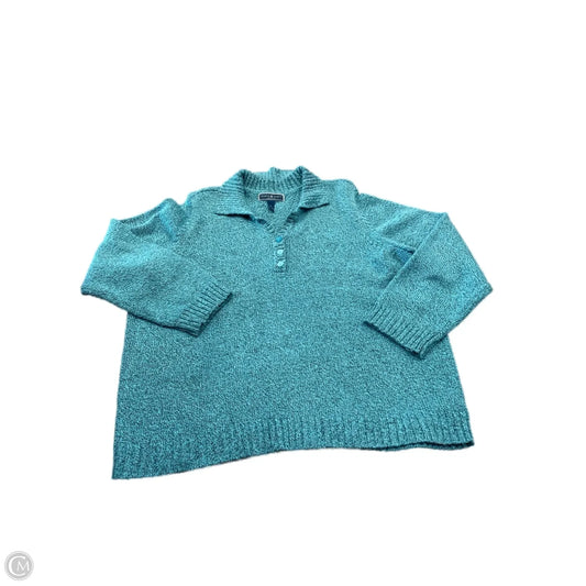 Sweater By Karen Scott In Blue, Size: 2x