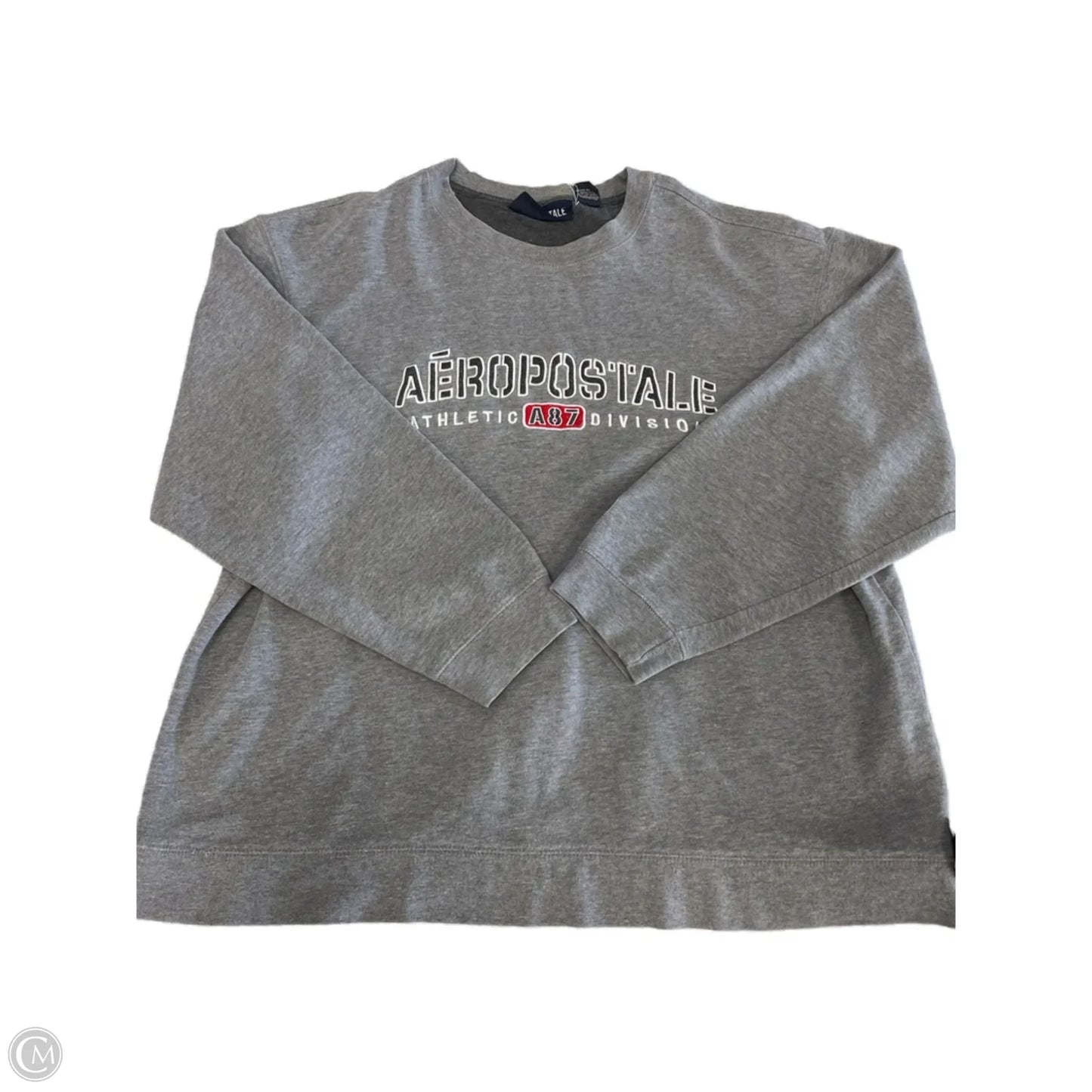 Sweatshirt Crewneck By Aeropostale In Grey, Size: L