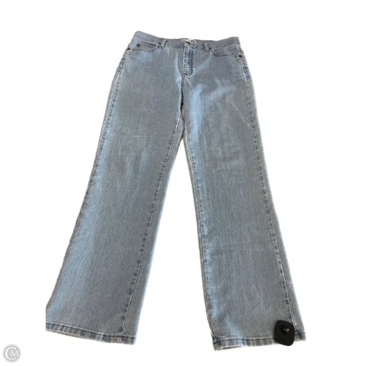 Jeans Straight By Lee In Blue Denim, Size: 10