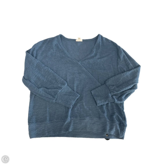 Top Long Sleeve By Ana In Blue, Size: L