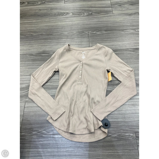 Top Long Sleeve By Sonoma In Brown, Size: Xs