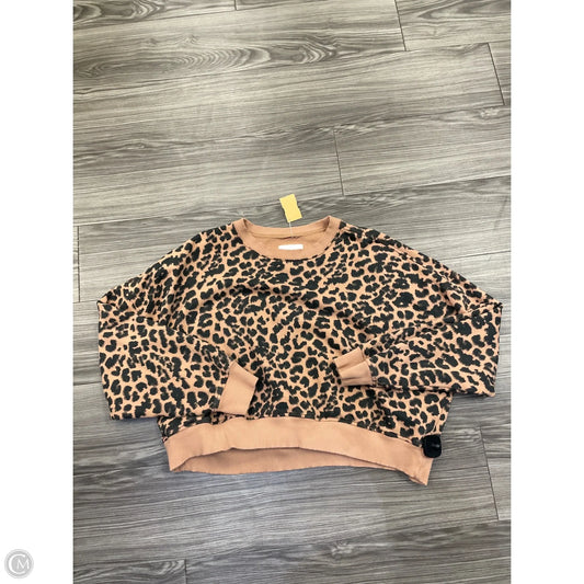 Sweatshirt Crewneck By Aerie In Animal Print, Size: L