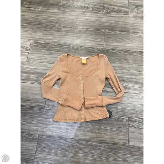 Top Long Sleeve By Altard State In Brown, Size: M