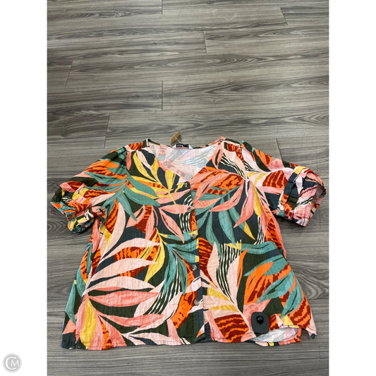 Top Short Sleeve By Sonoma In Multi-colored, Size: Xl