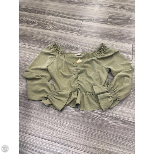 Top Long Sleeve By Altard State In Green, Size: M