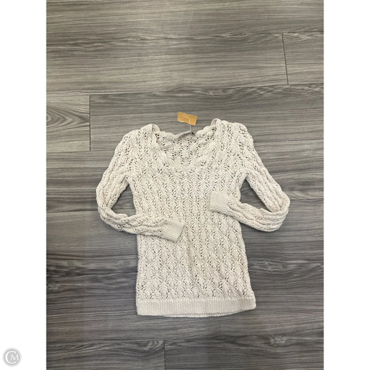 Top Long Sleeve By Loft In Cream, Size: Xxs