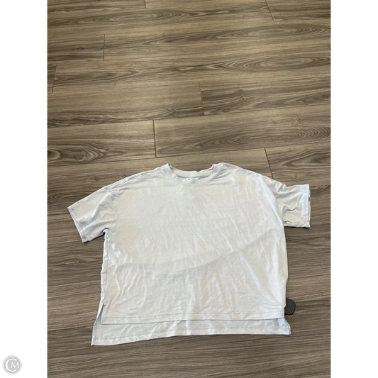 Top Short Sleeve By 90 Degrees By Reflex In Grey, Size: M