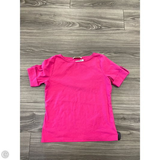Top Short Sleeve Designer By Michael Kors In Pink, Size: S