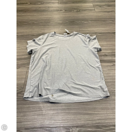 Top Short Sleeve By Athletic Works In Ivory, Size: S