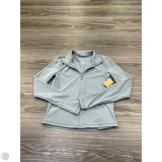 Athletic Top Long Sleeve Collar By Flx In Grey, Size: Xs