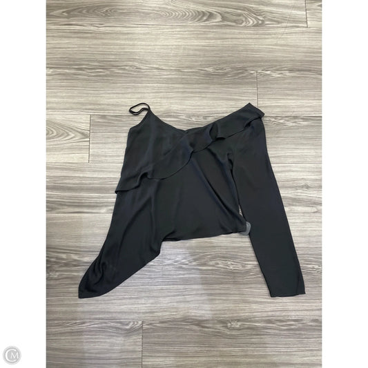 Blouse Long Sleeve By Bcbg In Black, Size: M