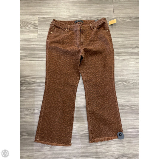 Jeans Wide Leg By Liverpool In Animal Print, Size: 12