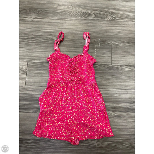 Romper By Lila Rose In Floral Print, Size: Xl