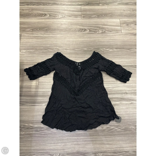 Top Short Sleeve By Umgee In Black, Size: L