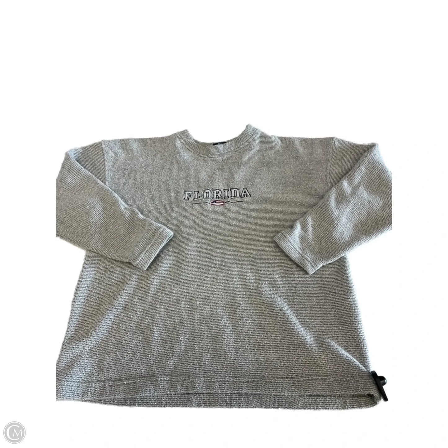 Sweatshirt Crewneck By Clothes Mentor In Grey, Size: M