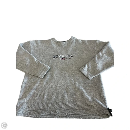 Sweatshirt Crewneck By Clothes Mentor In Grey, Size: M