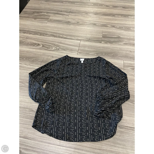 Top Long Sleeve By Peyton Jensen In Black, Size: L