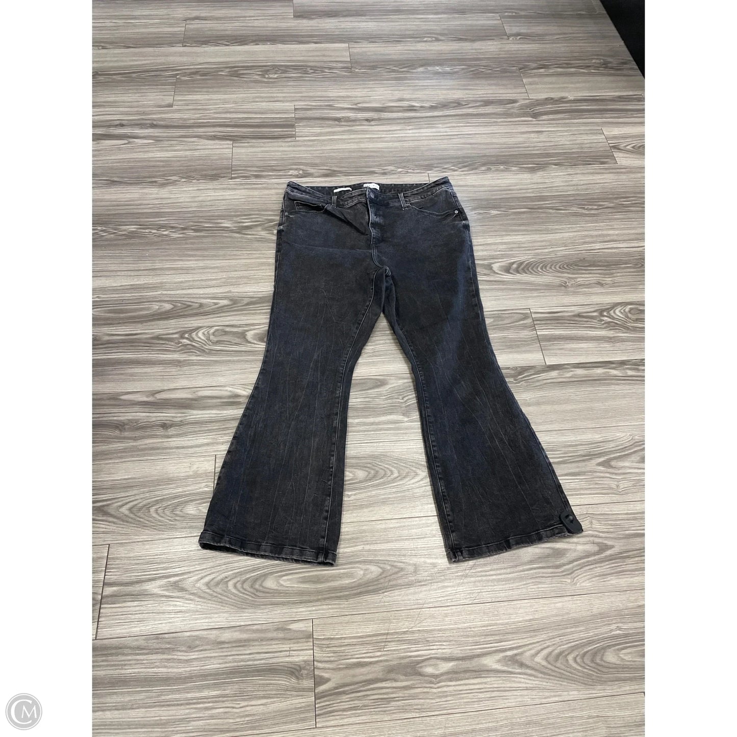 Jeans Flared By Ava & Viv In Black, Size: 20