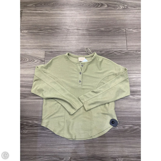 Top Long Sleeve By Cupio In Green, Size: M