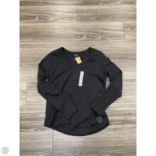 Top Long Sleeve By Sonoma In Black, Size: L