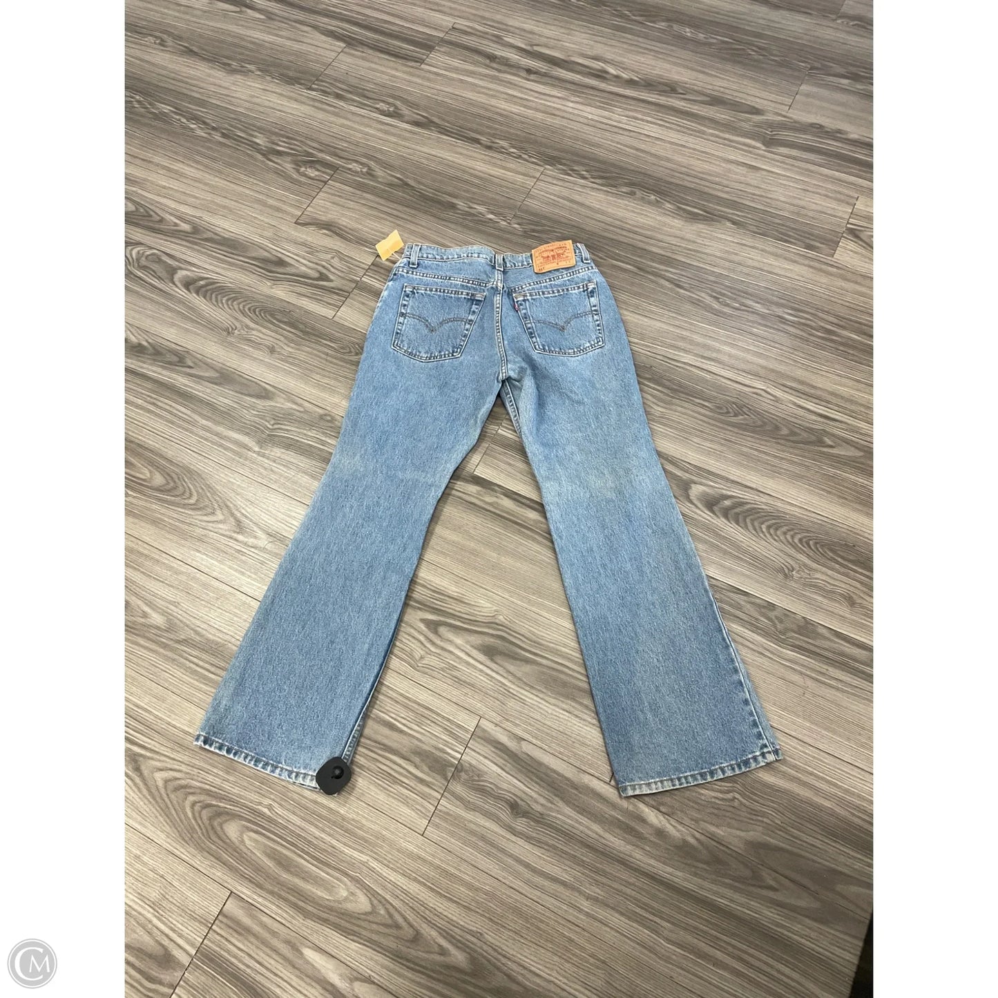 Jeans Boot Cut By Levis In Blue Denim, Size: 12