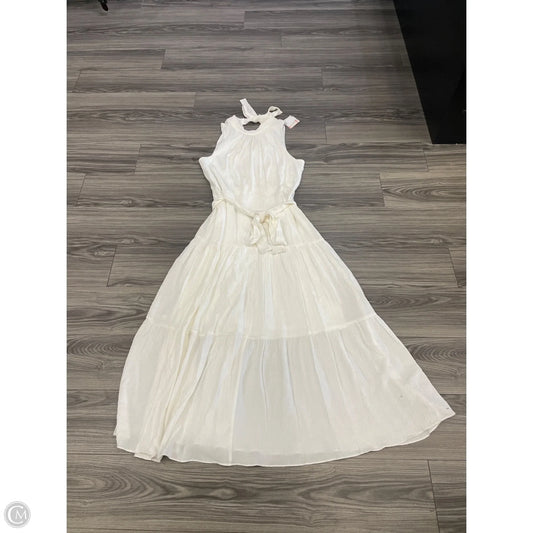 Dress Casual Maxi By Anne Klein In White, Size: L