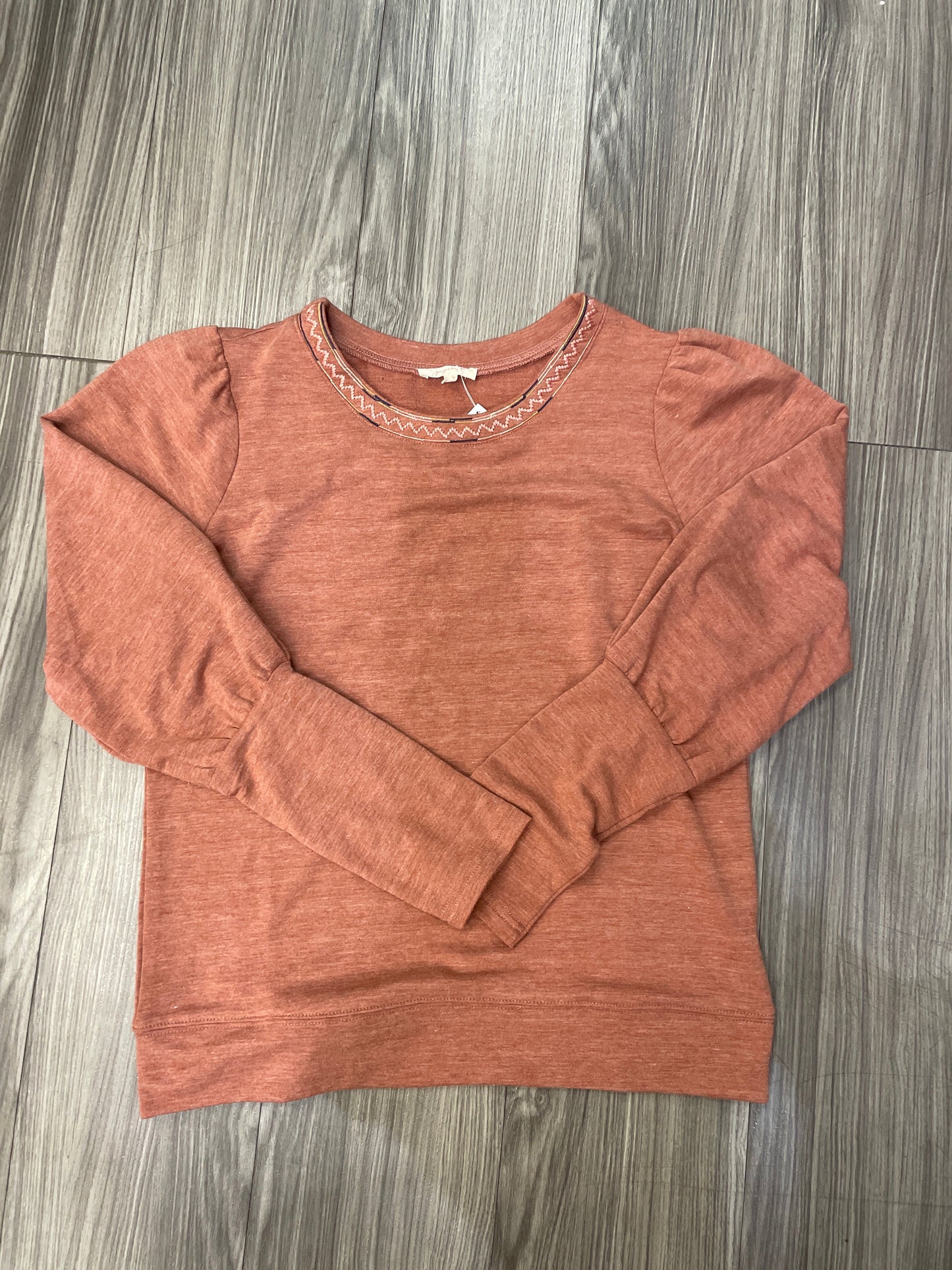 Sweatshirt Crewneck By Mystree In Coral, Size: M