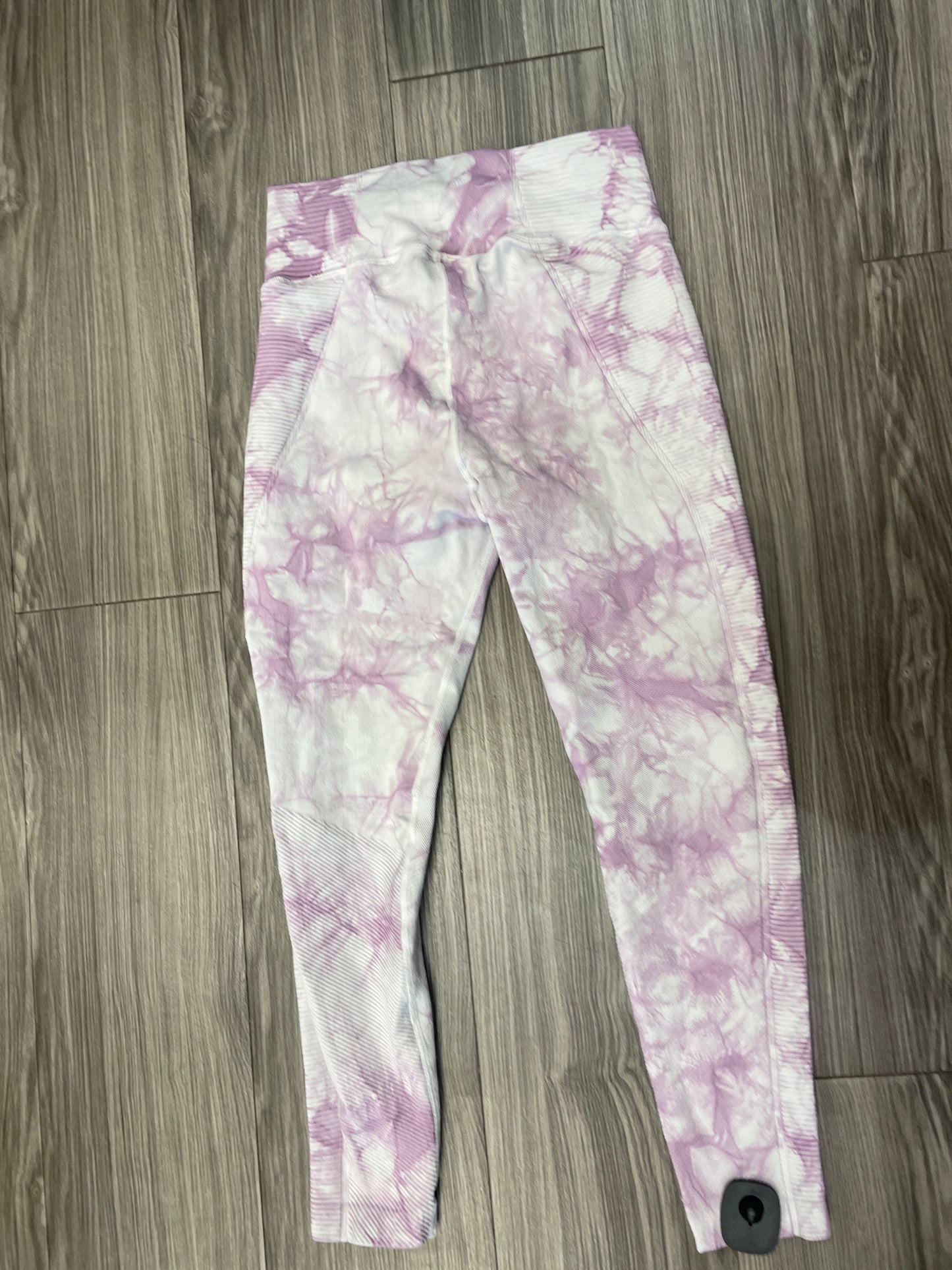 Athletic Leggings By Aerie In Purple & White, Size: M