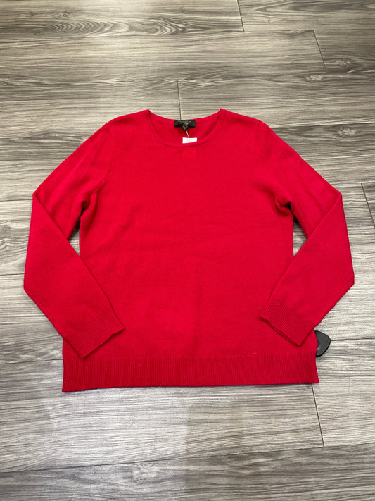 Sweater By Charter Club In Red, Size: L