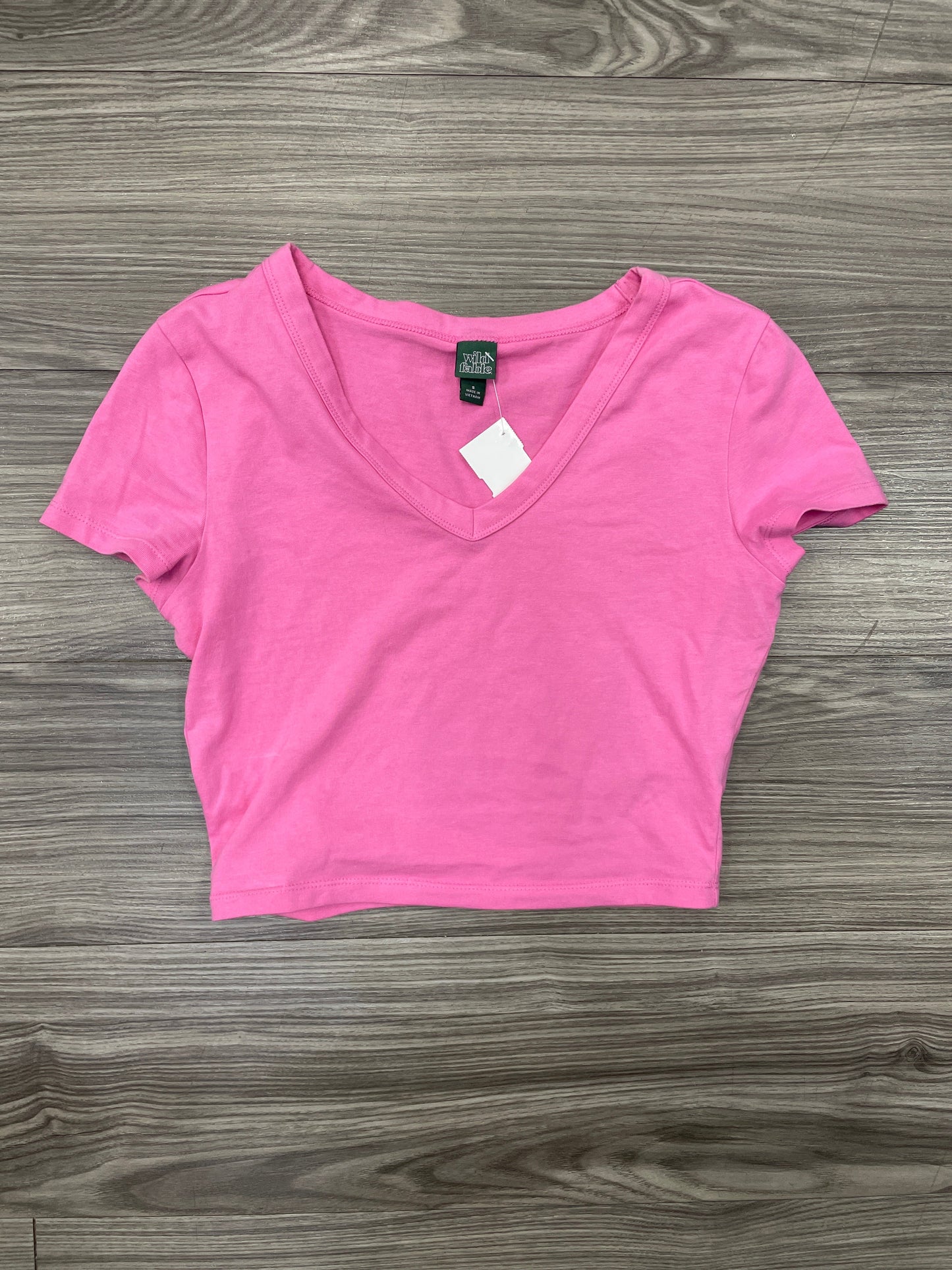 Top Short Sleeve Basic By Wild Fable In Pink, Size: S