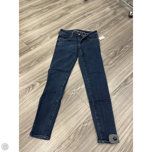Jeans Skinny By American Eagle In Blue, Size: 2