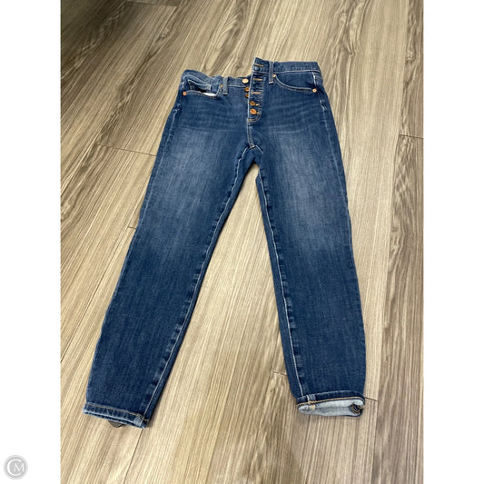 Jeans Skinny By Banana Republic In Blue Denim, Size: 4