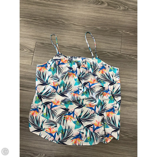 Tank Top By Time And Tru In Floral Print, Size: Xxl