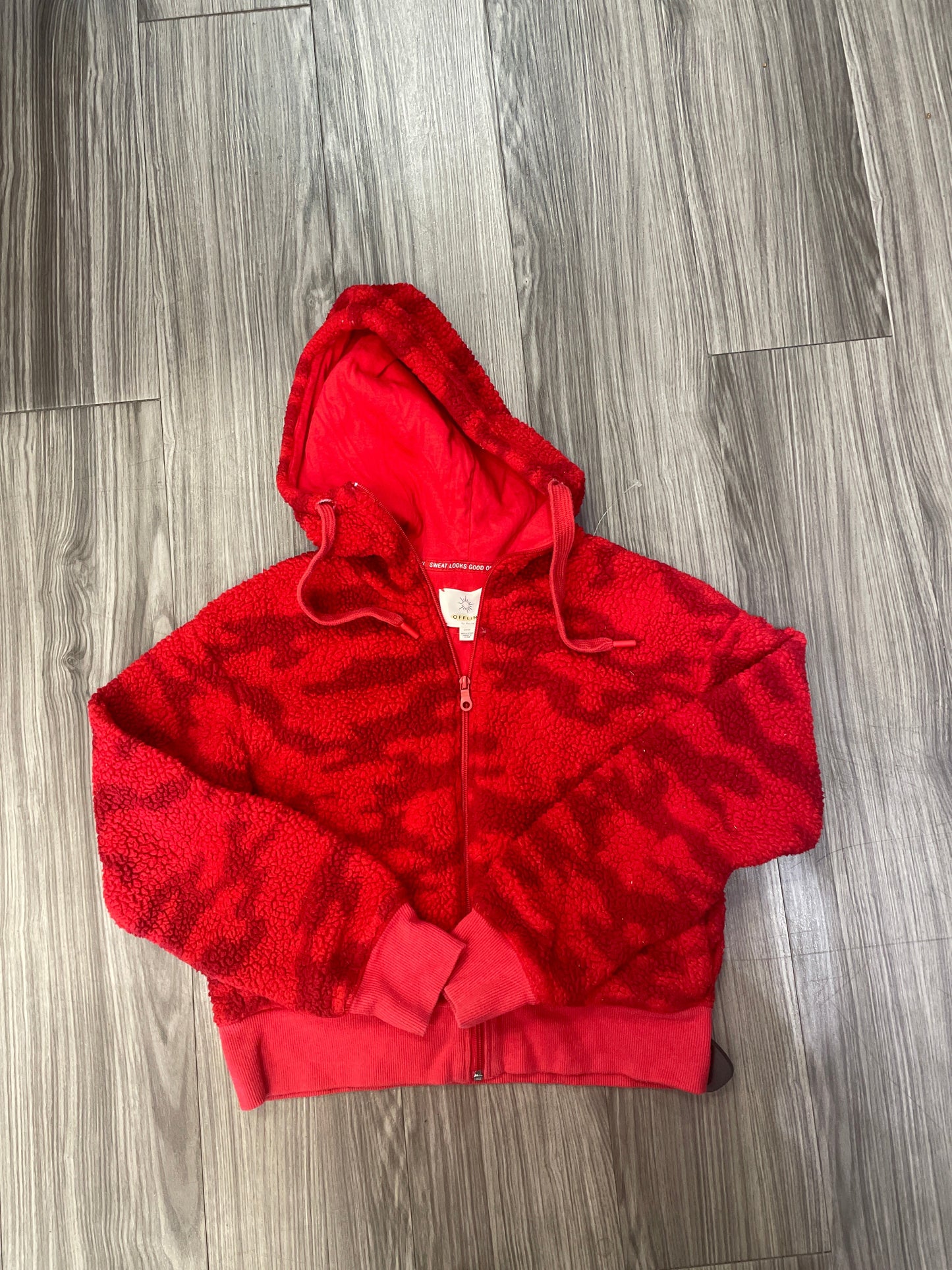 Jacket Fleece By Aerie In Red, Size: S