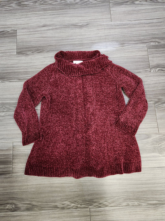 Sweater By Liz Claiborne In Red, Size: L